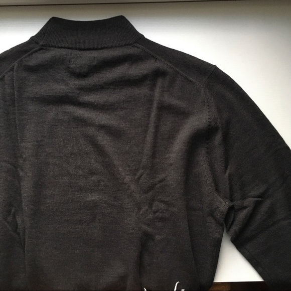 100% Merino Turtleneck Pullover Club Room L Grey - Picture 8 of 8